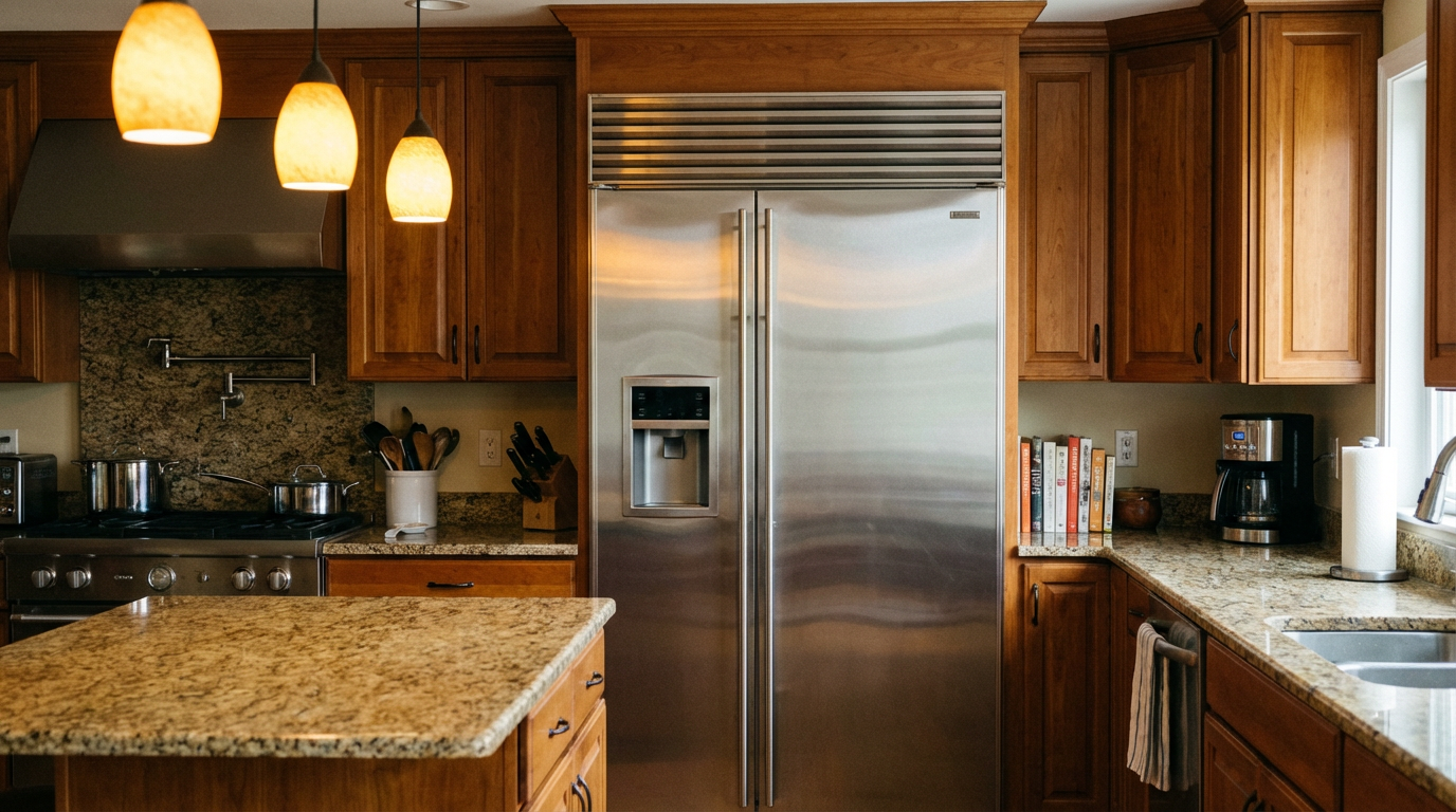 Summit Appliance B06X6BL2K1 — Summit 30" Built-In Refrigerator-Freezer, Side-by-Side Undercounter Refrigerator - Freezer, 5.4 cu. ft. Capacity, Stainless Steel - FFRF3075WSS