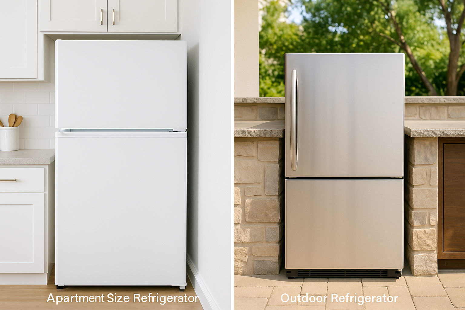 Apartment Size Refrigerator Vs. Outdoor Refrigerator | Fridge.com