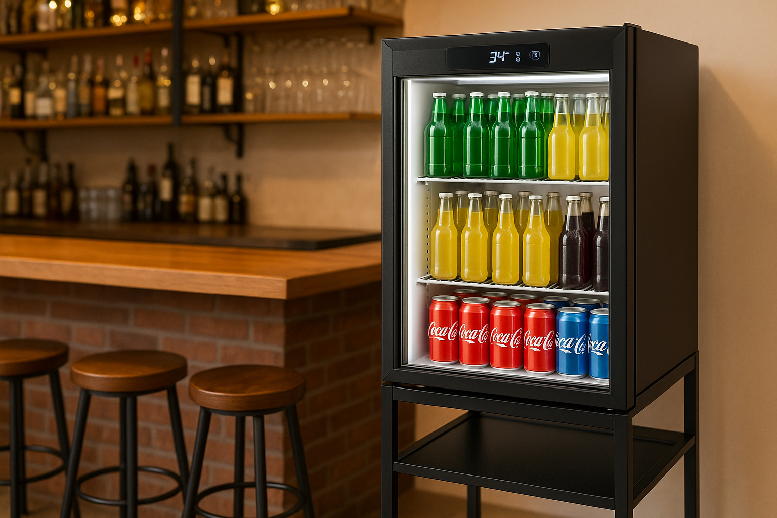 Clear Door Beverage Fridge | Fridge.com