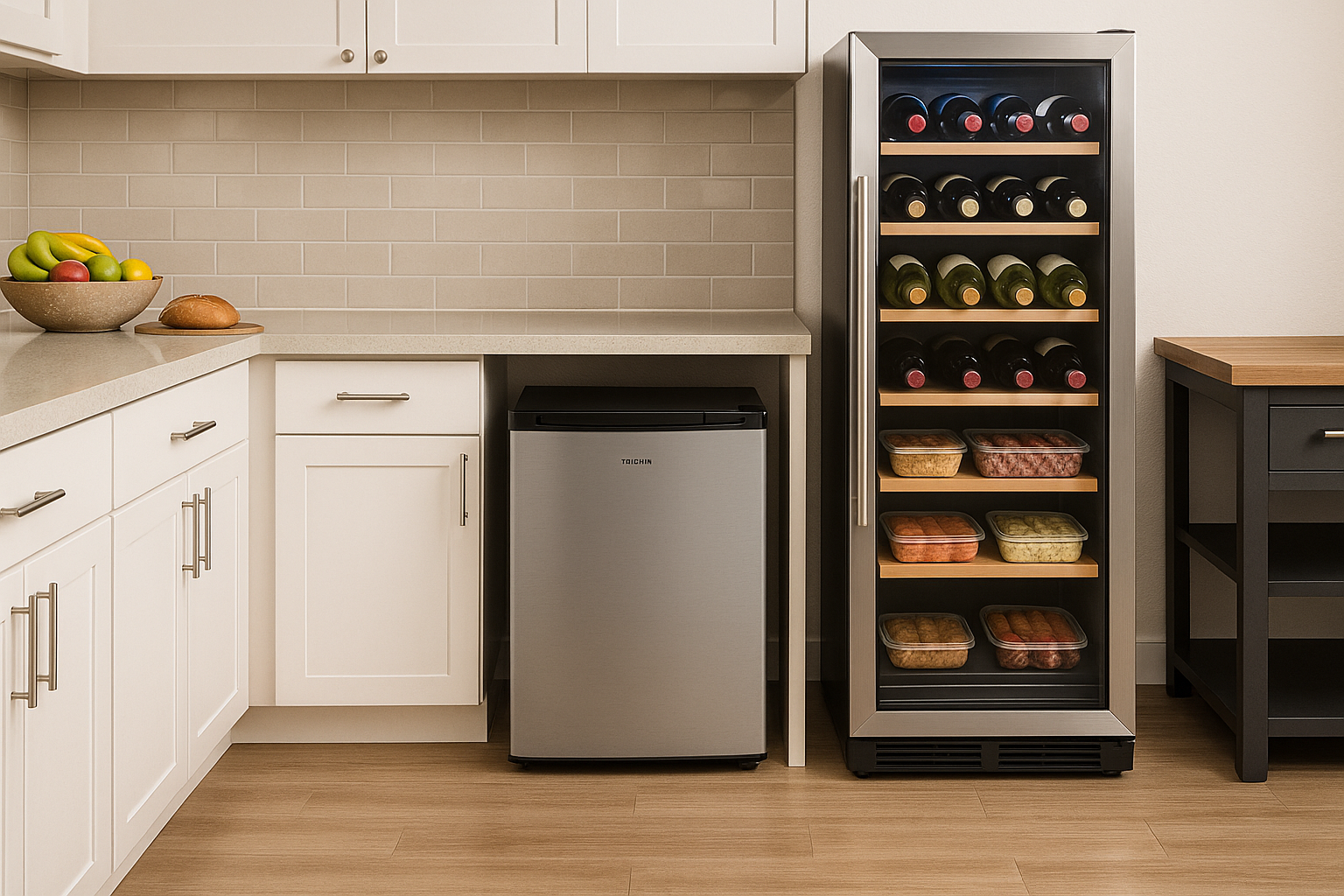 Column Refrigerator Vs. Silver Refrigerator | Fridge.com
