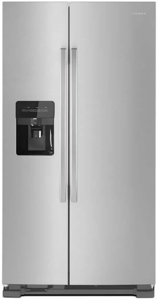 Amana ASI2575GRS 25 Cu. Ft. Stainless Steel Side-by-Side Refrigerator | Fridge.com