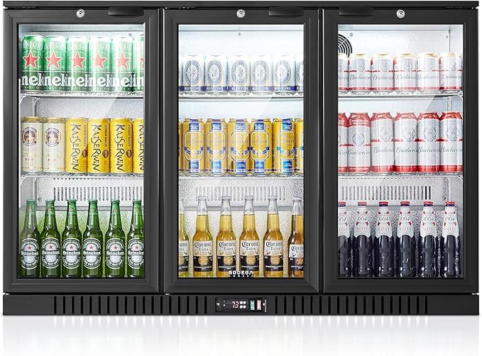 BODEGA BODEGACOOLER Commercial Bar Cooler With 3 Glass Doors