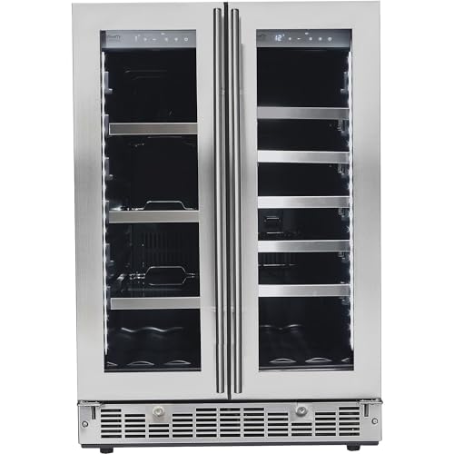 Danby Silhouette Lorraine 24" Stainless Steel French Door Beverage Center | Fridge.com