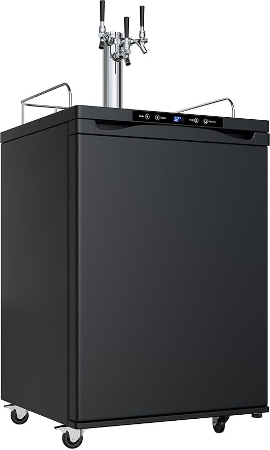 EdgeStar KC3000TRIP Full Size Triple Tap Kegerator with Digital Display | Fridge.com