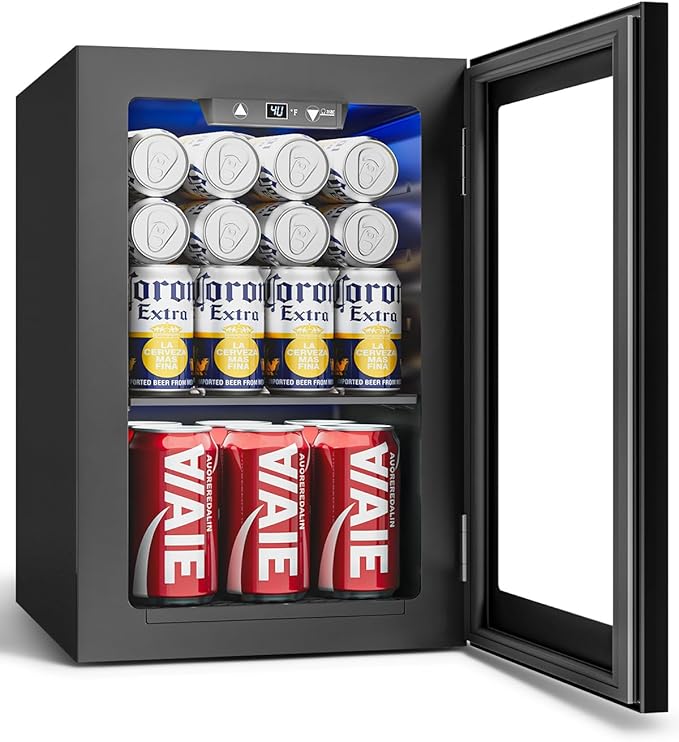 Feelfunn 24 Cans Beverage Refrigerator Cooler