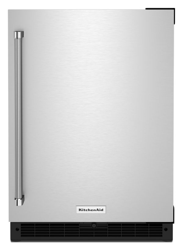 KitchenAid 24" Undercounter Refrigerator w/ Stainless Steel Door KURR114KSB | Fridge.com