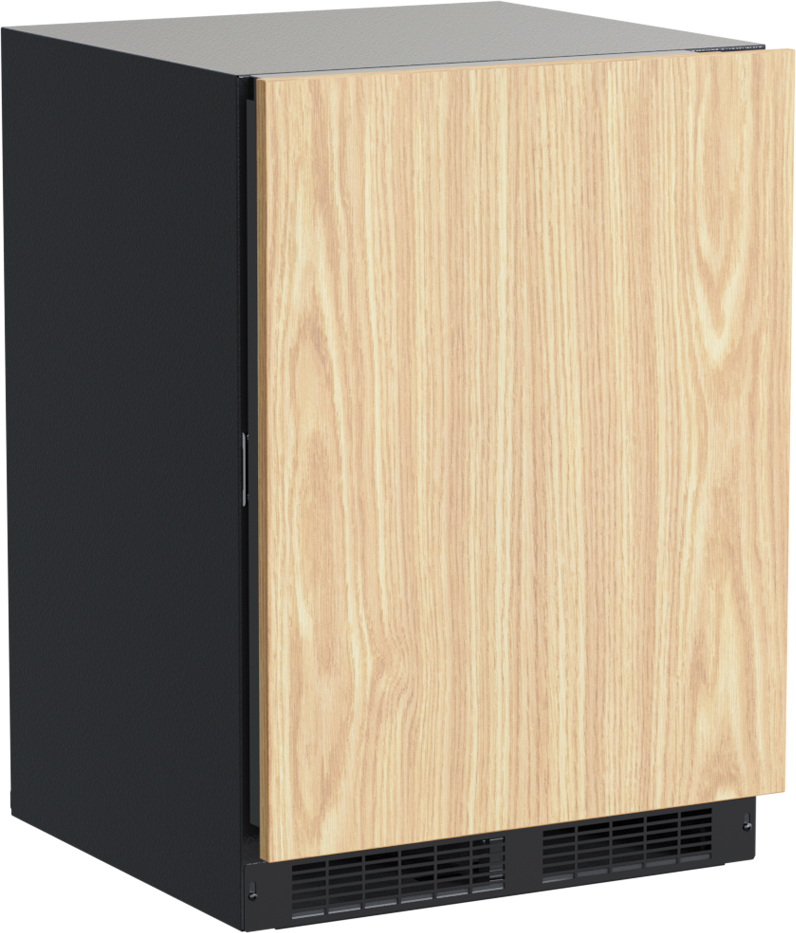Marvel Appliances 34.75" H Convertible Mini Fridge with Freezer in Black/Natural | Fridge.com