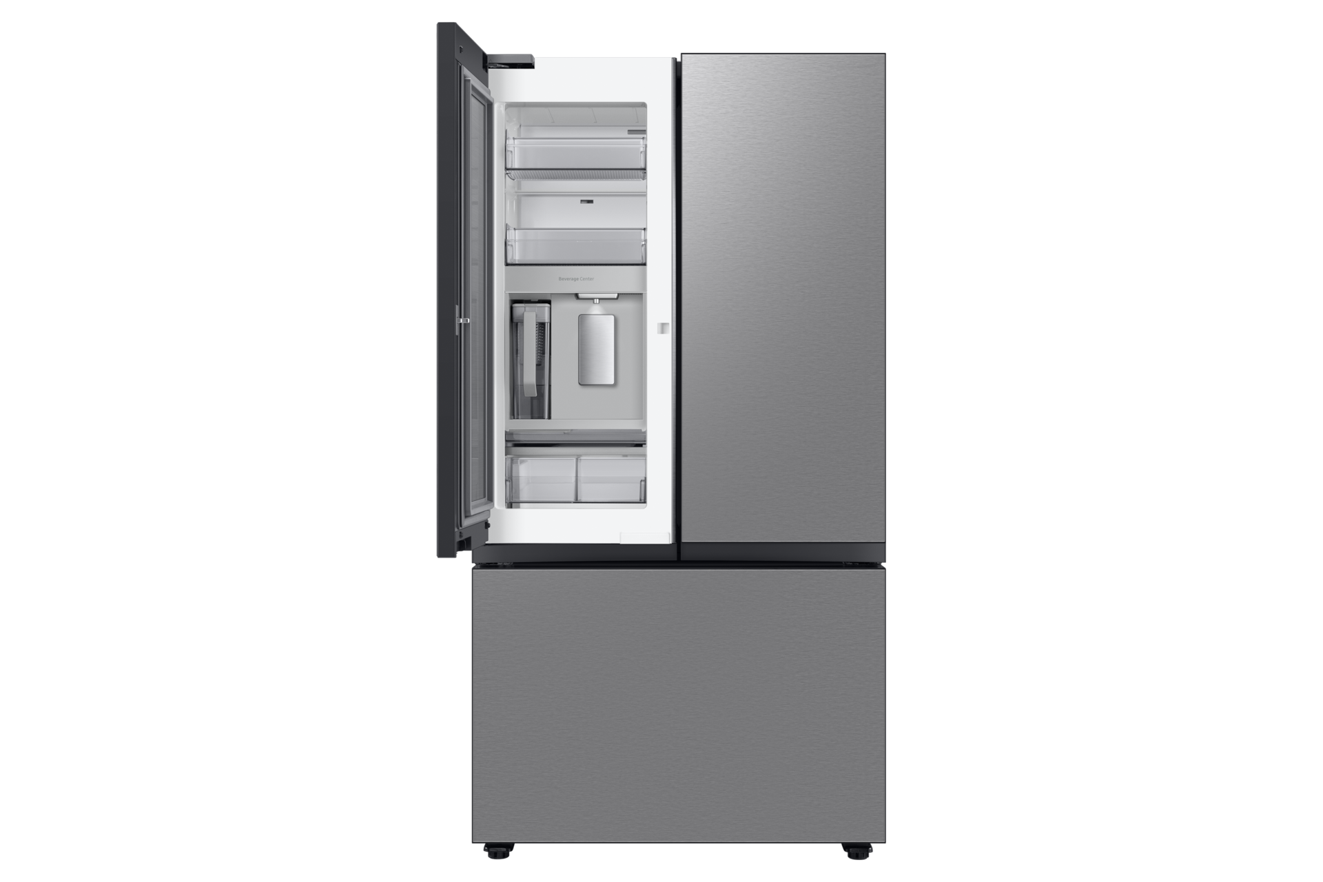 Samsung Bespoke 3-Door French Door Refrigerator With Beverage Center on Fridge.com - View 2