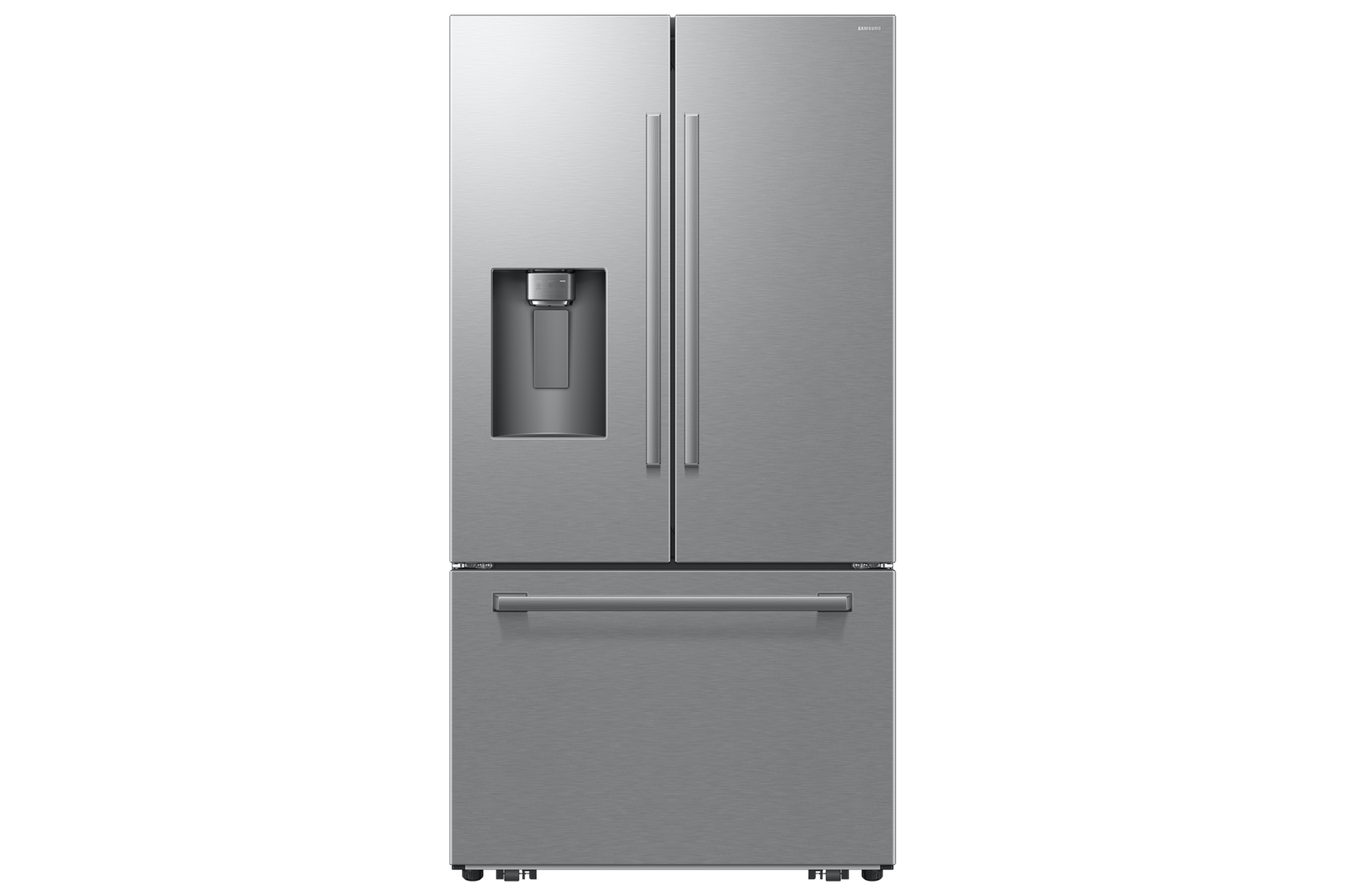 Samsung Bespoke AI 3-Door French Door Zero Clearance Fit Sphere Ice™ 29 cu. ft. in Matte Black(RF70H30GERAA) | Fridge.com