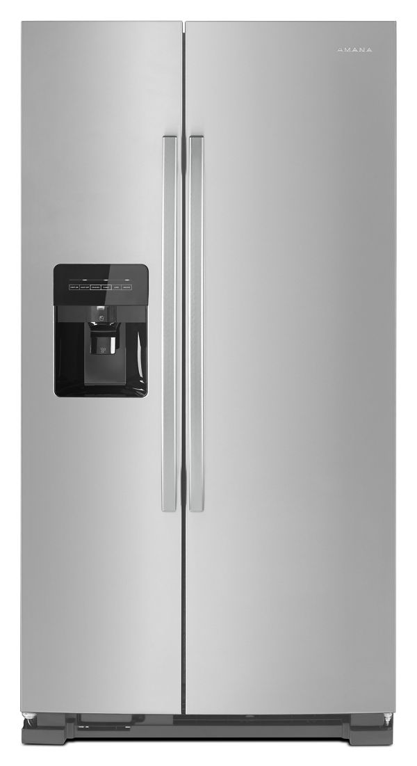 Whirlpool Amana 33 in. Side-by-Side Refrigerator with Dual Pad External Ice and… | Fridge.com