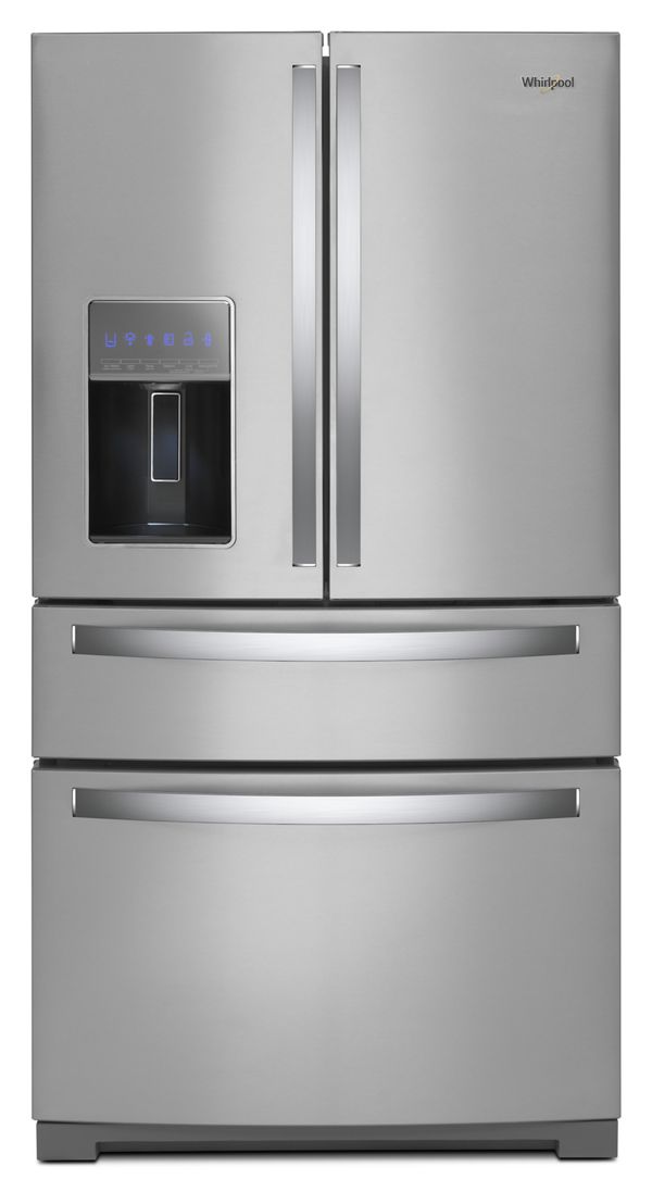 Whirlpool 36 in. Wide 4 Door Refrigerator with Prep & Store Bins in Stainless… | Fridge.com